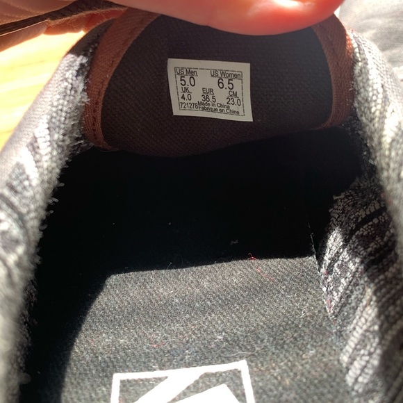 Vans Aztec Print Aztec Shoes with Faux Leather Tongue and Back of Heel - Picture 5 of 5